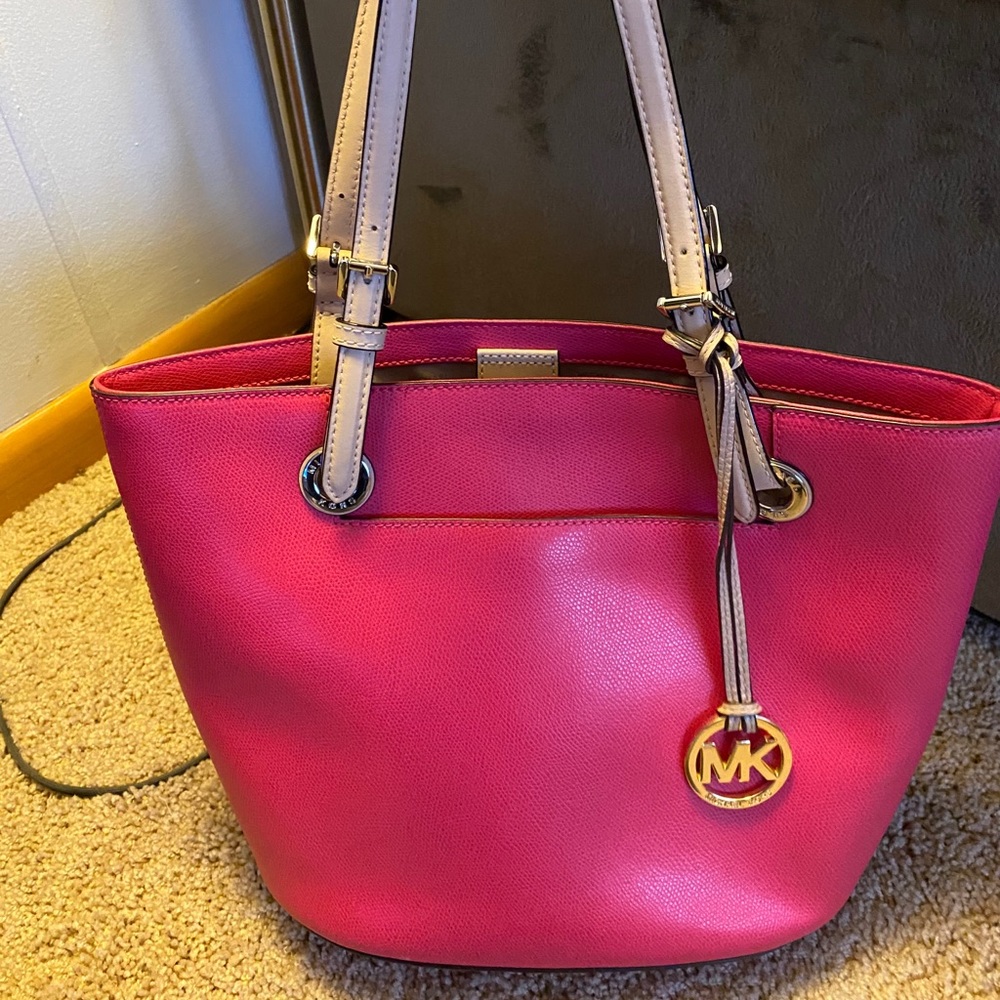 Michael Kors hot pink handbag